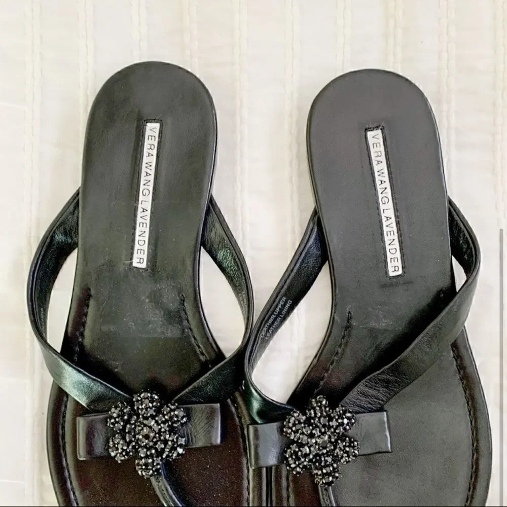 Vera Wang Lavender Collection leather sandals